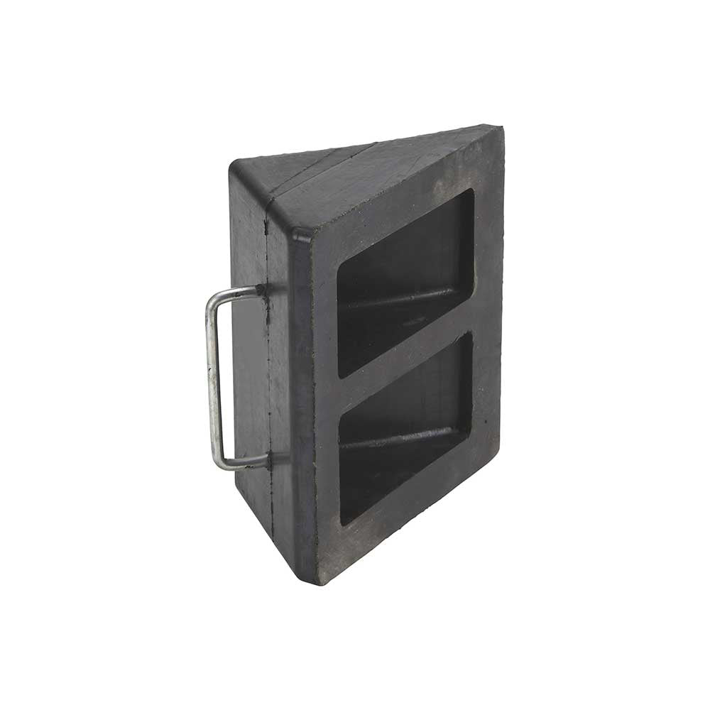 Ironton Nylon Reinforced Rubber Wheel Chock with Handle