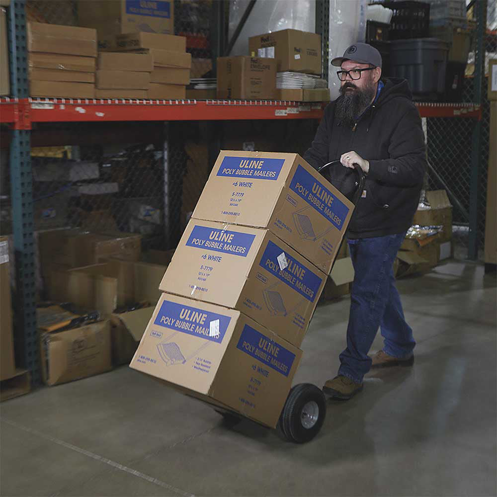 Ironton Steel Pneumatic Hand Truck | 600-Lb. Cap | 16-In. X 21-In. X 51-In.