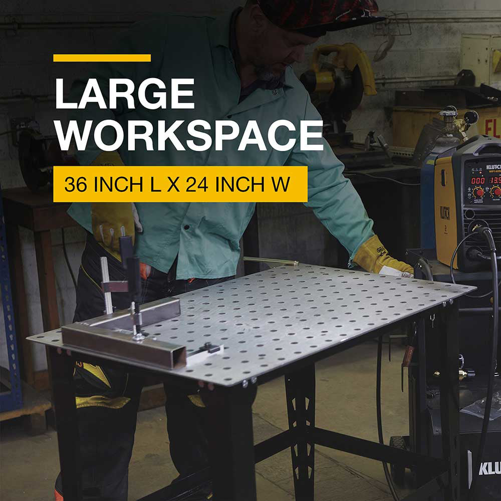 Klutch Steel Welding Table With Tool Kit