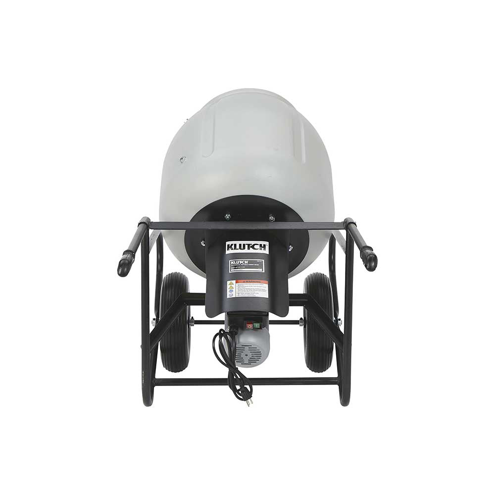 Klutch | Portable Electric Cement Mixer | 3.5 Cu.-Ft
