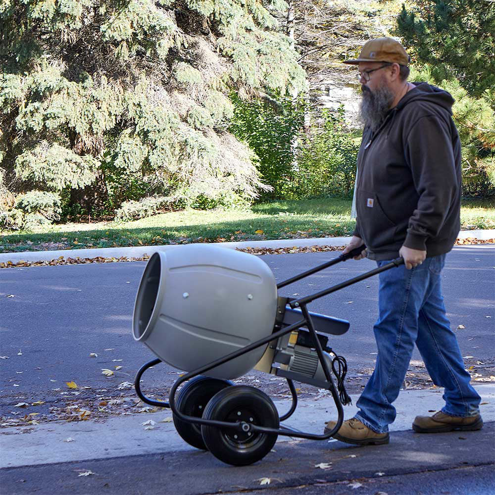 Klutch | Portable Electric Cement Mixer | 3.5 Cu.-Ft