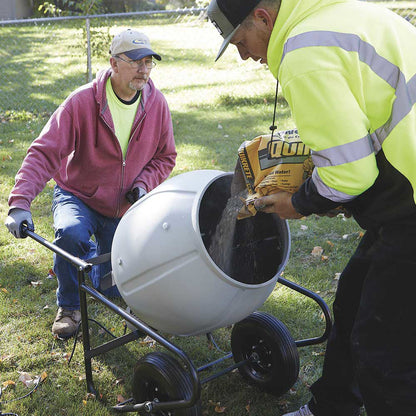 Klutch | Portable Electric Cement Mixer | 3.5 Cu.-Ft