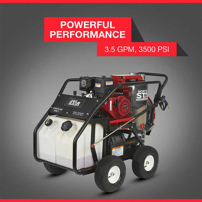 NorthStar Hot Pressure Washer | 3,500 PSI | 3.5 GPM | Gas | Honda GX390