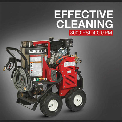 NorthStar Hot Pressure Washer | 3,000 PSI | 4.0 GPM | Kohler CH440 | Gas