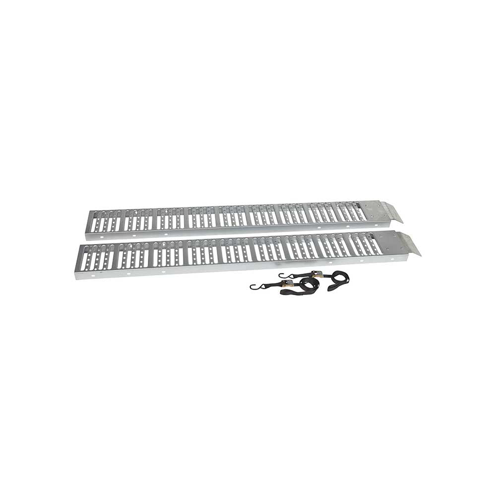 Ironton Non-Folding Steel Loading Ramp Set | 1,000-Lb. Total Capacity | 6 Ft. L x 9 In. W