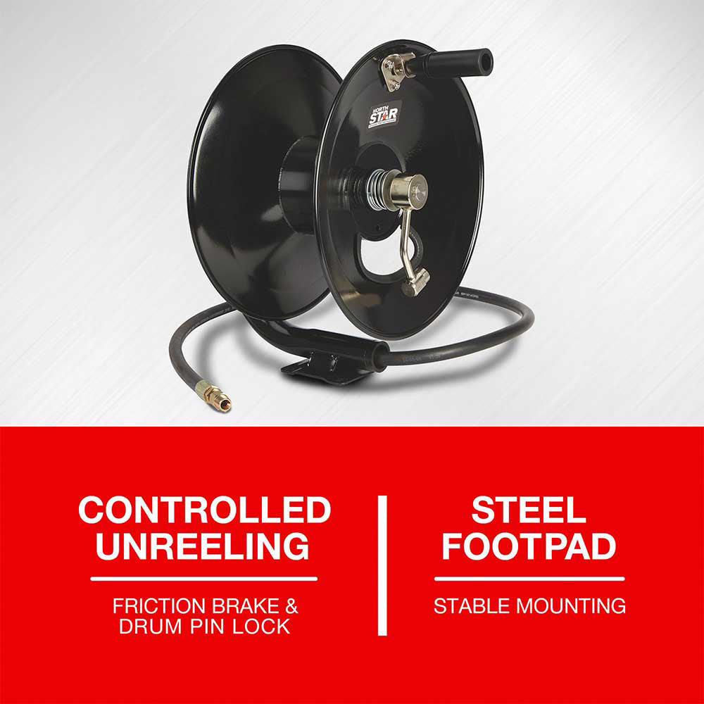 NorthStar High-Pressure Hose Reel | 100-Ft. Capacity | 5,000 PSI