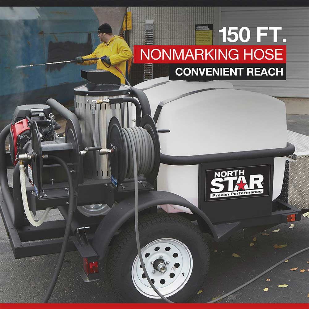 NorthStar Hot Pressure Washer | Trailer Mounted | 4,000 PSI | 4.0 GPM | Honda GX630