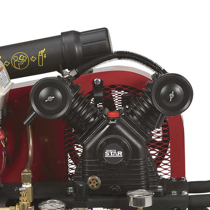NorthStar Portable Gas Powered Air Compressor | 20-Gal | 13.7 CFM @ 90 PSI | GX160