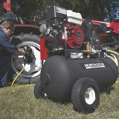 NorthStar Portable Gas Powered Air Compressor | 20-Gal | 13.7 CFM @ 90 PSI | GX160