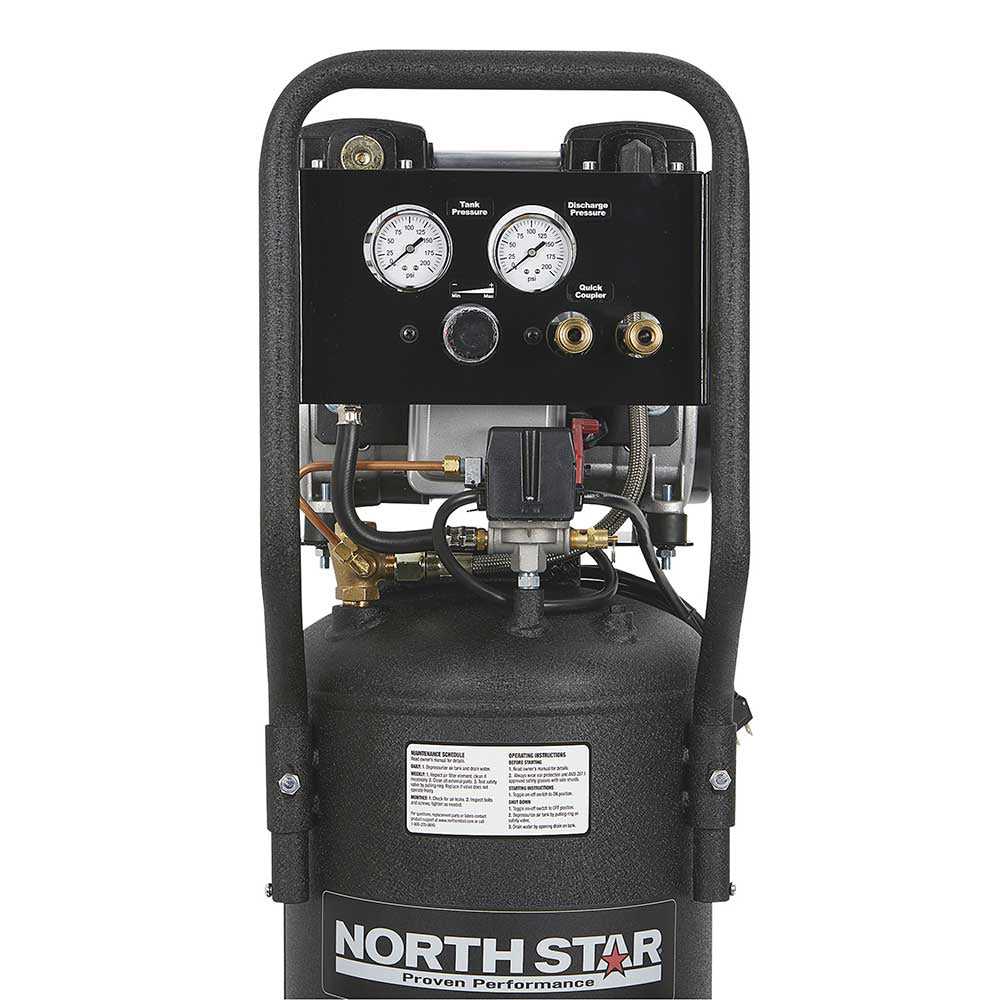 NorthStar Electric Air Compressor | 1.5 HP | 8-Gal. Vert Tank | 4 CFM @ 90 PSI