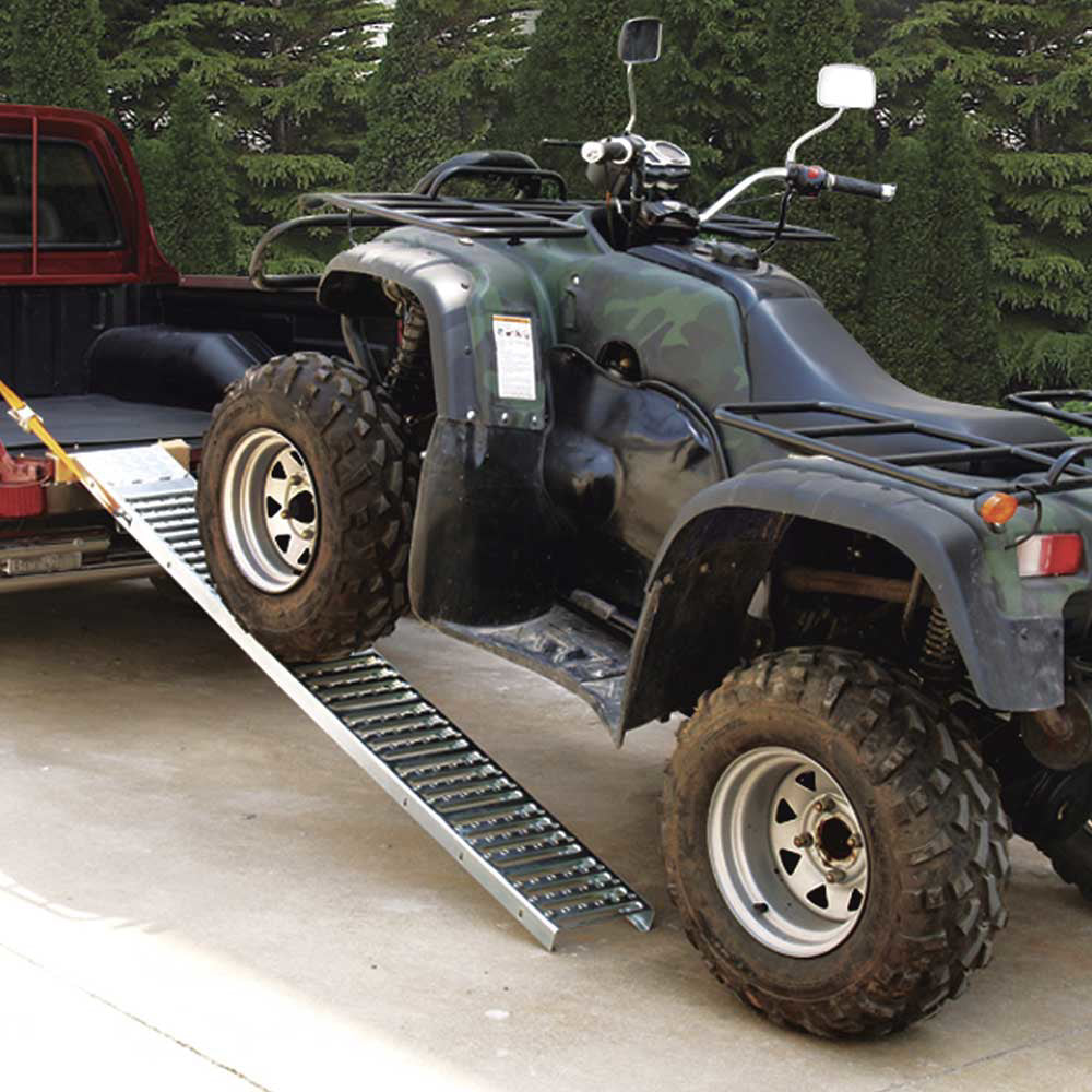 Ironton Non-Folding Steel Loading Ramp Set | 1,000-Lb. Total Capacity | 6 Ft. L x 9 In. W