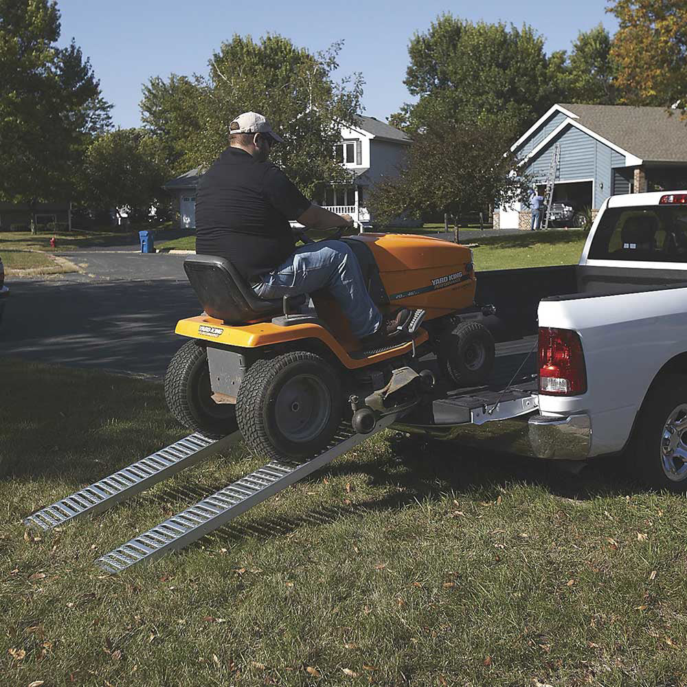 Ironton Non-Folding Steel Loading Ramp Set | 1,000-Lb. Total Capacity | 6 Ft. L x 9 In. W