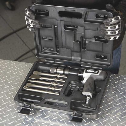 Klutch Heavy-Duty Air Hammer Kit | 2500 BPM | 3-In. Stroke | 6-Pc.