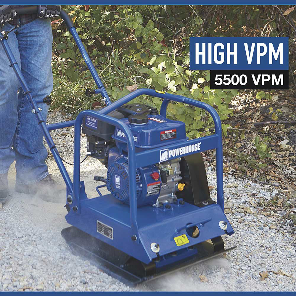 Powerhorse Plate Compactor | Single-Direction | 212cc