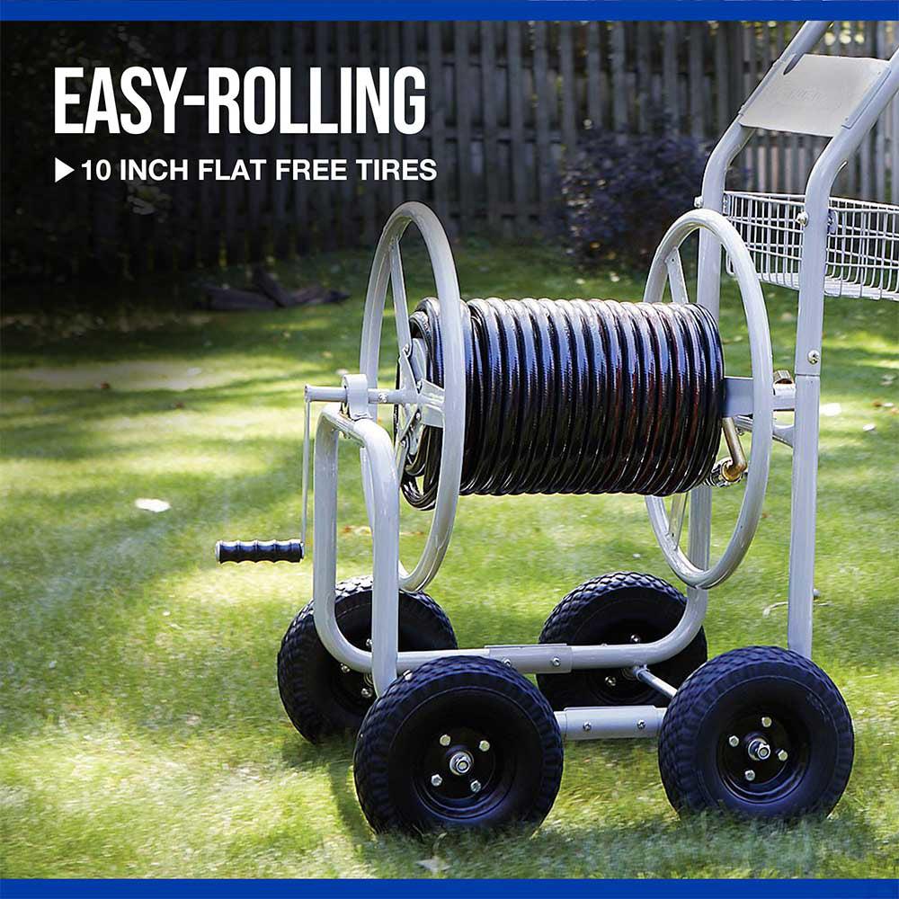 Strongway Garden Hose Reel Cart | Holds 400-Ft. of 5/8-In. Hose