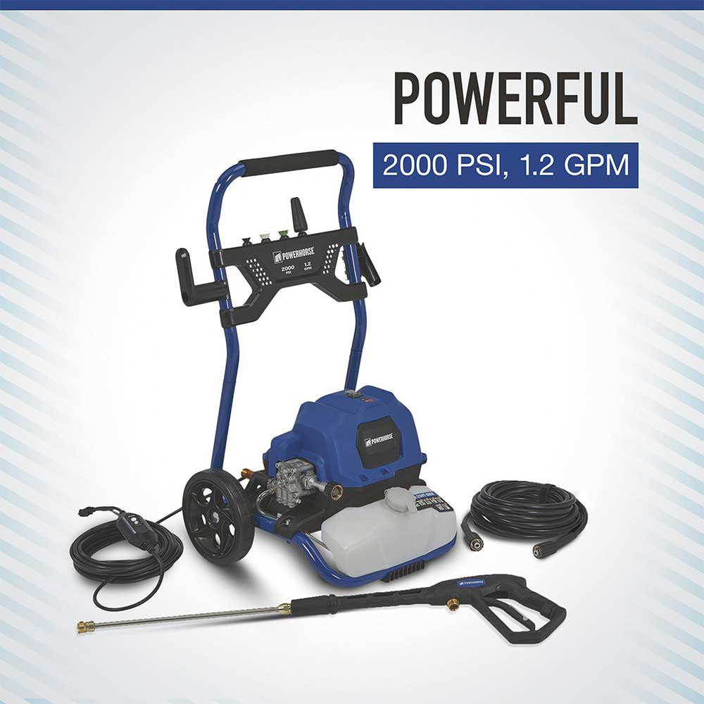 Powerhorse Pressure Washer | 2,000 PSI | 1.2 GPM | Electric