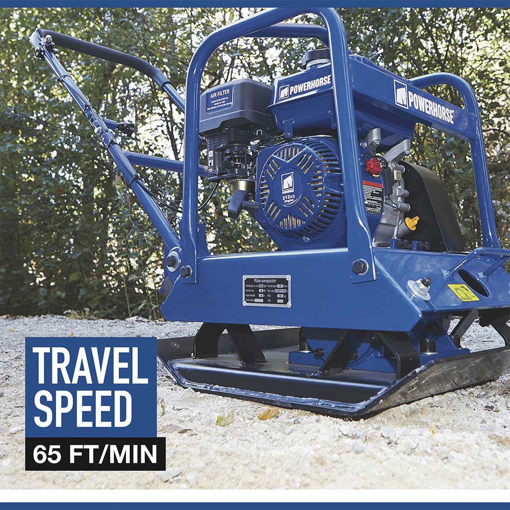 Powerhorse Plate Compactor | Single-Direction | 212cc