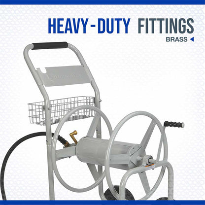 Strongway Garden Hose Reel Cart | Holds 400-Ft. of 5/8-In. Hose