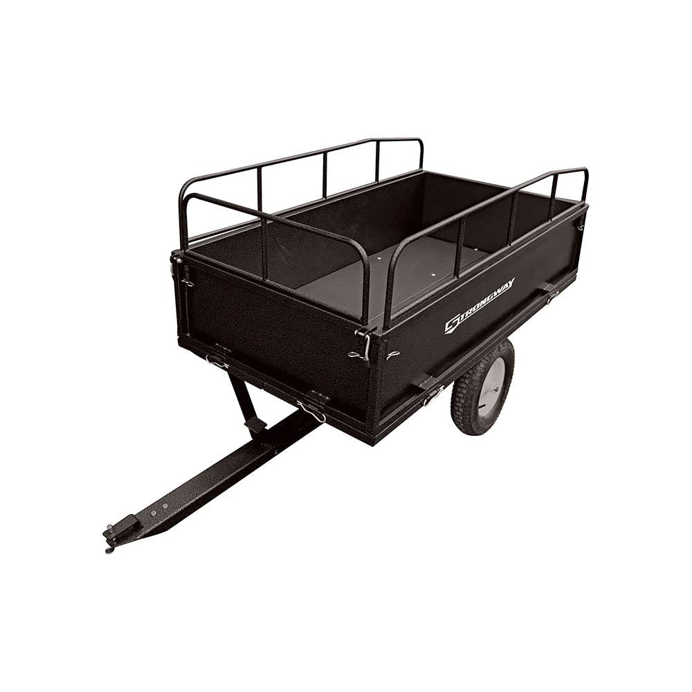 Strongway Steel ATV Trailer | 1,200-Lb. Capacity | 18 Cu. Ft.