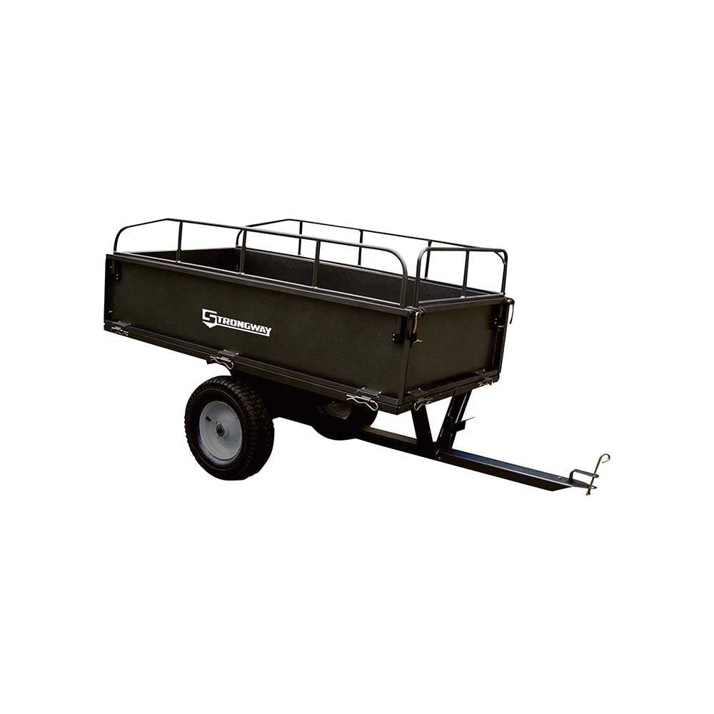 Strongway Steel ATV Trailer | 1,200-Lb. Capacity | 18 Cu. Ft.