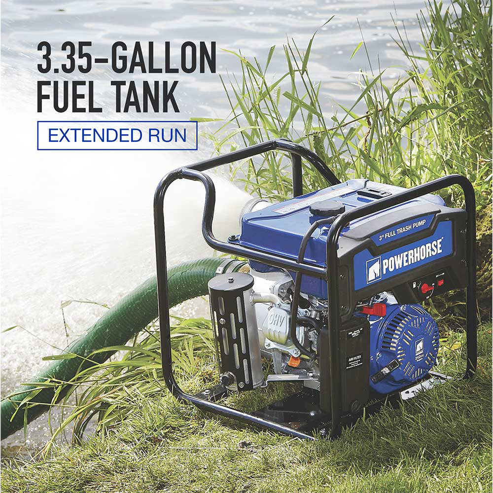 Powerhorse Trash Pump | Extended Run | 3 In. | 197 GPM