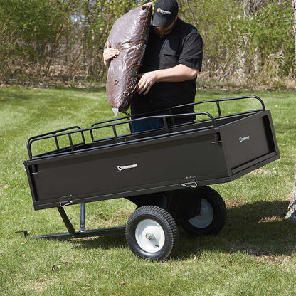 Strongway Steel ATV Trailer | 1,200-Lb. Capacity | 18 Cu. Ft.