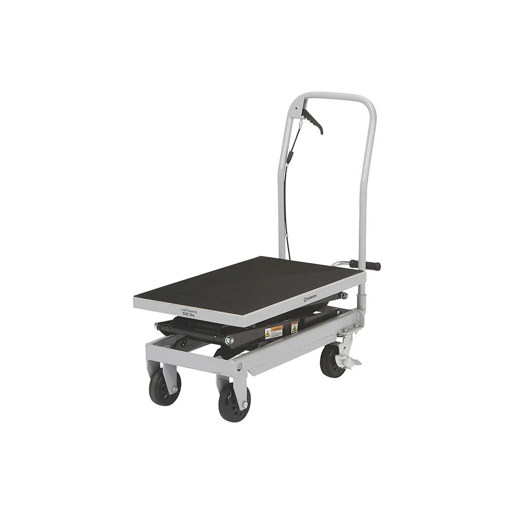 Strongway 2-Speed Hydraulic Rapid XT Lift Table Cart | 500-Lb. Capacity | 50-3/4-In. Lift Height