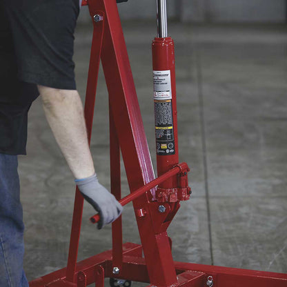 Strongway | Hydraulic Engine Hoist with Load Leveler | 2-Ton Capacity