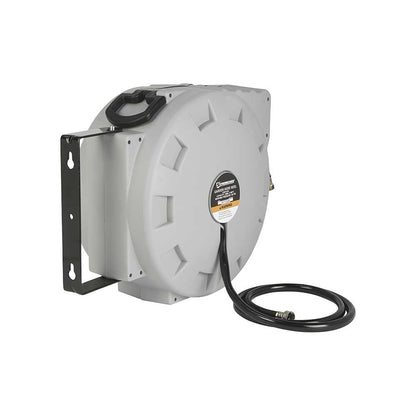 Strongway Retractable Garden Hose Reel | With 5/8 In. Dia x 80 Ft. Hose | Wall Mount