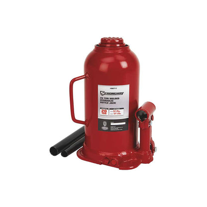 Strongway 20-Ton Hydraulic Bottle Jack with Welded Base 20-Ton Hydraulic Bottle Jack with Welded