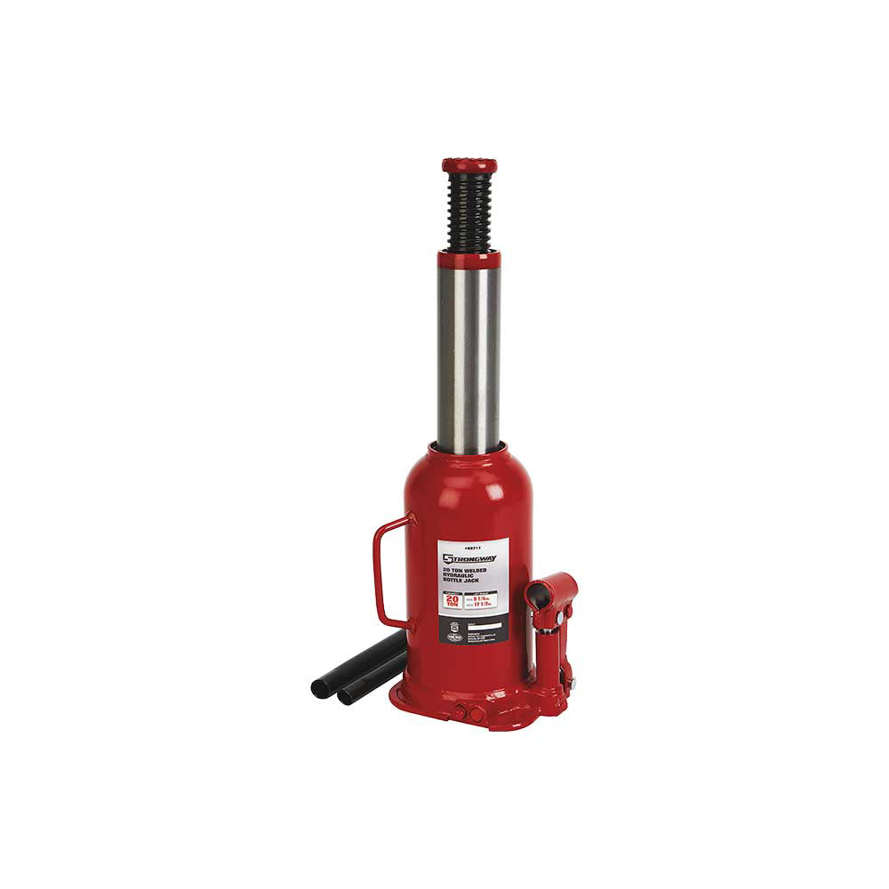 Strongway 20-Ton Hydraulic Bottle Jack with Welded Base 20-Ton Hydraulic Bottle Jack with Welded