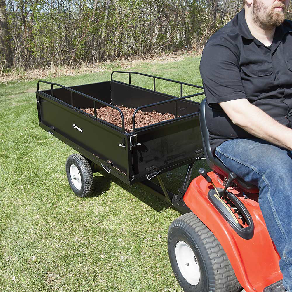 Strongway Steel ATV Trailer | 1,200-Lb. Capacity | 18 Cu. Ft.
