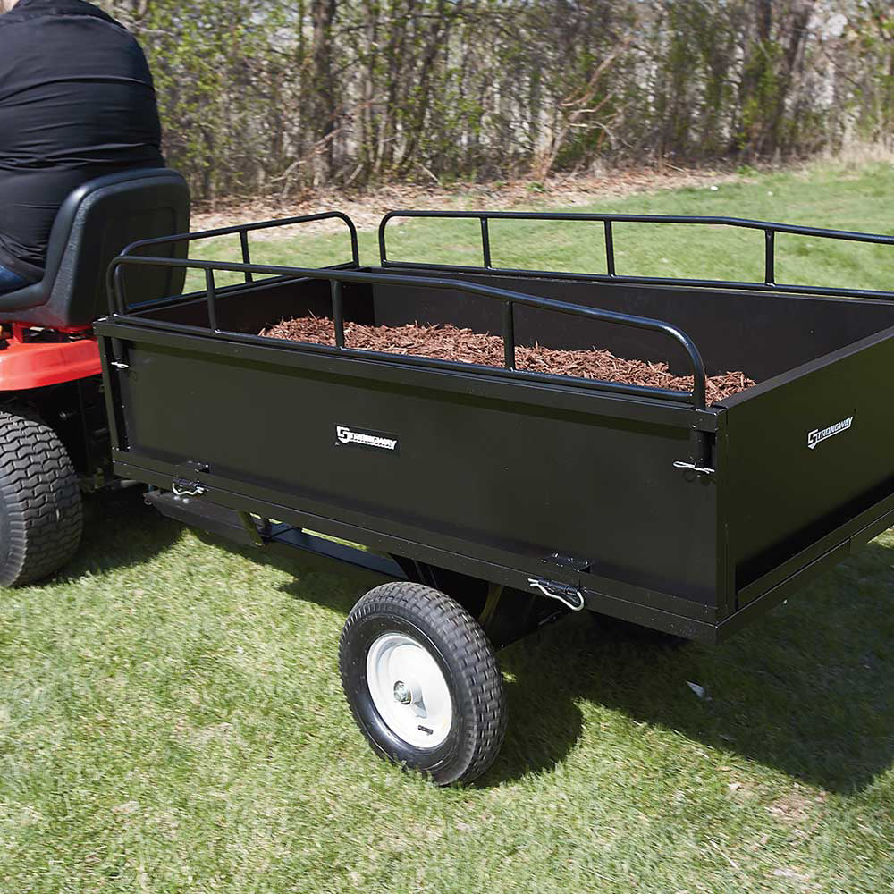 Strongway Steel ATV Trailer | 1,200-Lb. Capacity | 18 Cu. Ft.