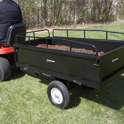 Strongway Steel ATV Trailer | 1,200-Lb. Capacity | 18 Cu. Ft.