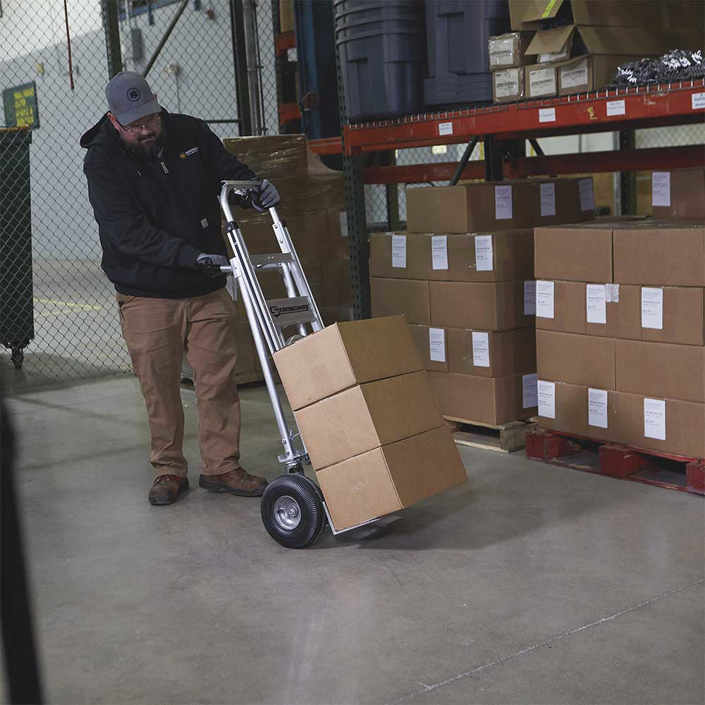 Strongway 3-in-1 Aluminum Hand Truck | 550-770-Lb. Capacity