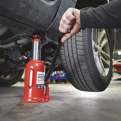 Strongway 20-Ton Hydraulic Bottle Jack with Welded Base 20-Ton Hydraulic Bottle Jack with Welded