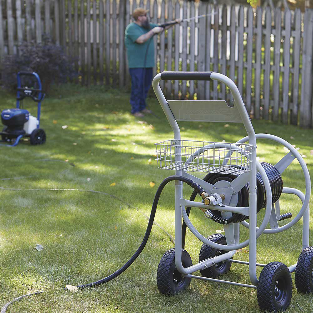 Strongway Garden Hose Reel Cart | Holds 400-Ft. of 5/8-In. Hose