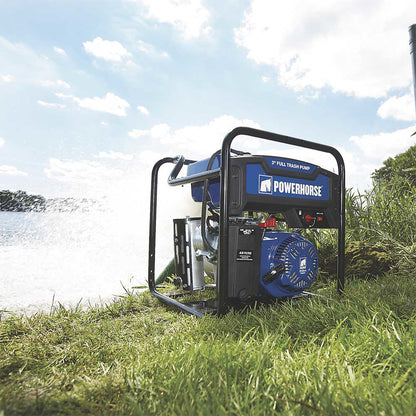 Powerhorse Trash Pump | Extended Run | 3 In. | 197 GPM