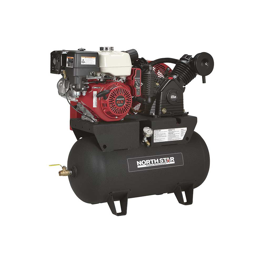 NorthStar Portable Air Compressor Horizontal | 30-Gallon | 24.4 CFM @ 90 PSI | GX390