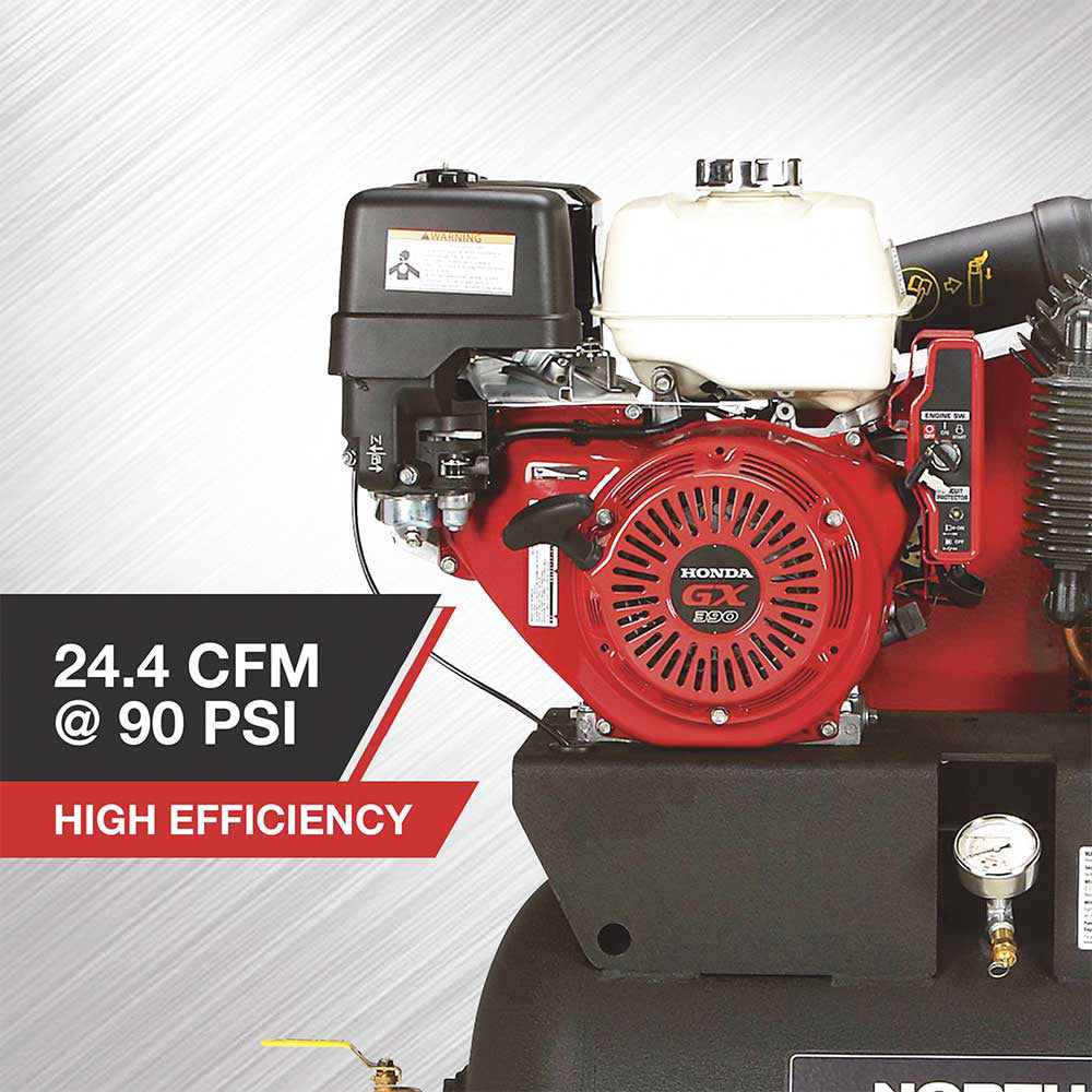 NorthStar Portable Air Compressor Horizontal | 30-Gallon | 24.4 CFM @ 90 PSI | GX390