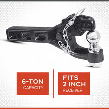 Ultra-Tow Dual-Purpose Pintle Hitch | Fits 2-In. Receiver | 6-Ton