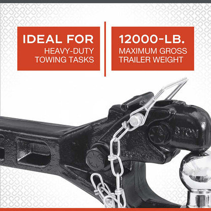 Ultra-Tow Dual-Purpose Pintle Hitch | Fits 2-In. Receiver | 6-Ton