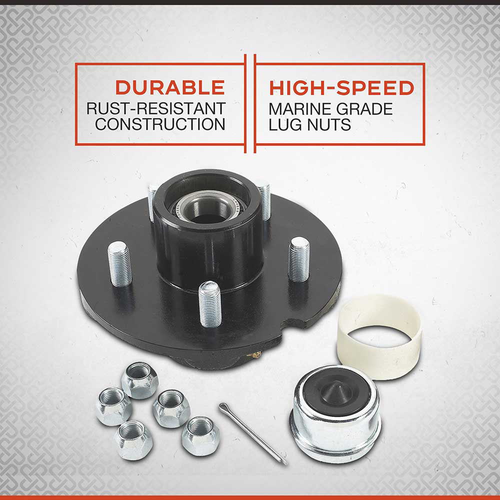 Ultra-Tow XTP Ultra Pack Trailer Hub | 5 on 4-1/2-In. | 1750-Lb. Cap