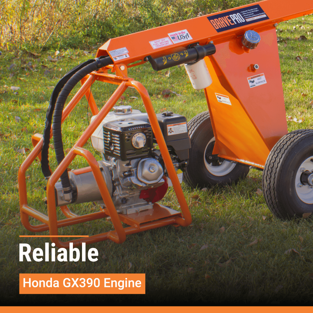 BravePro Towable Auger | Hydraulic | Honda GX390