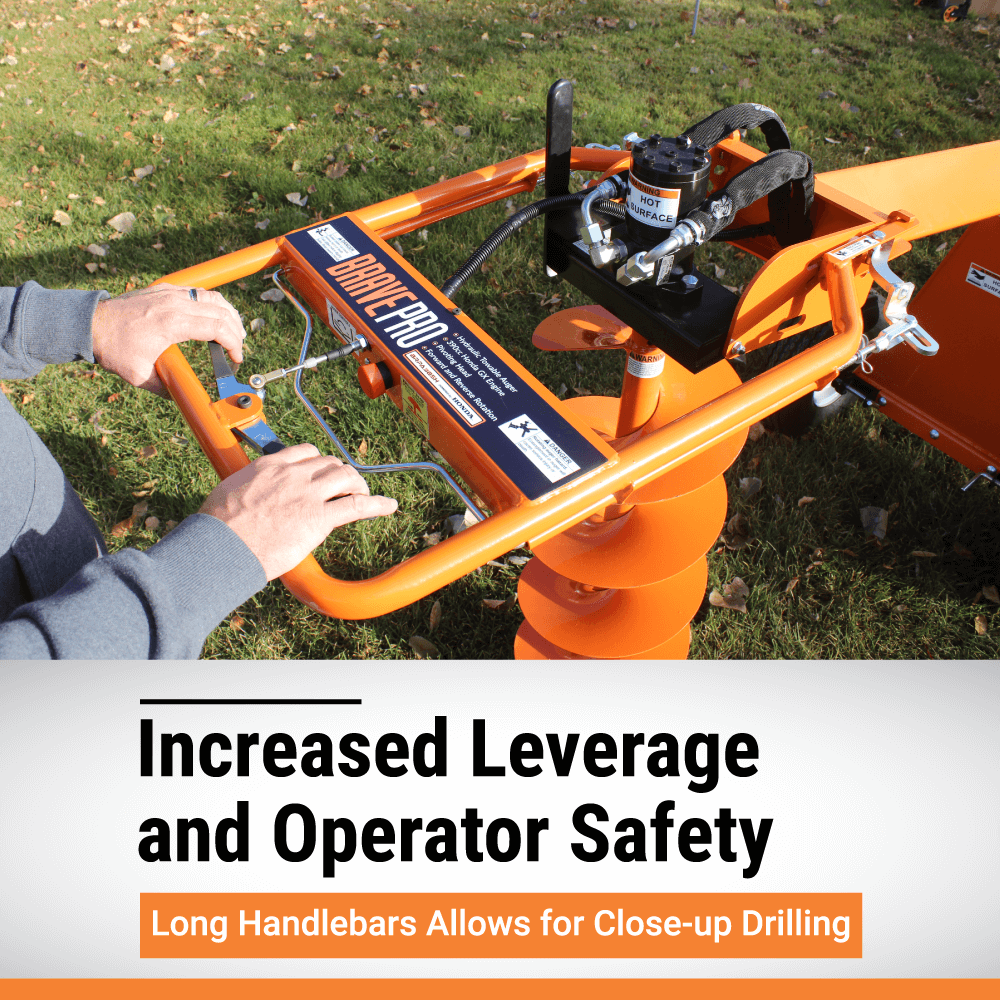 BravePro Towable Auger | Hydraulic | Honda GX390