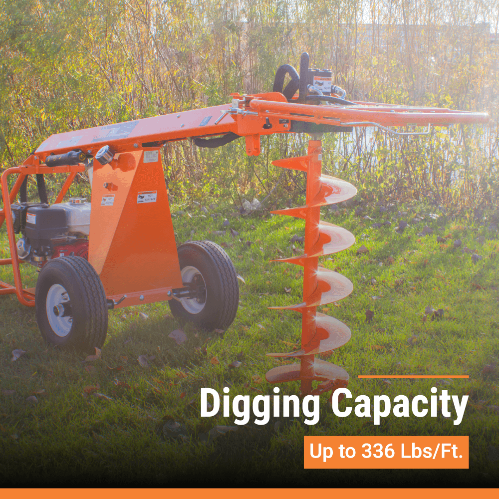 BravePro Towable Auger | Hydraulic | Honda GX390