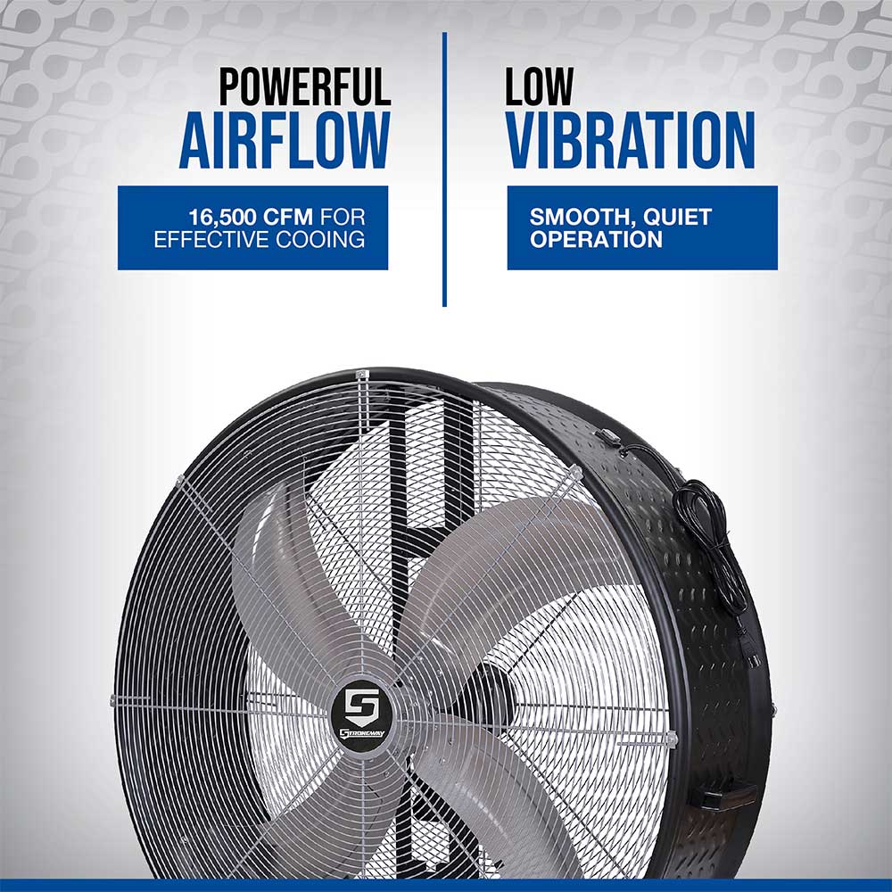 Strongway Direct Drive Drum Fan | 42-In. | 16,500 CFM | 5/8 HP