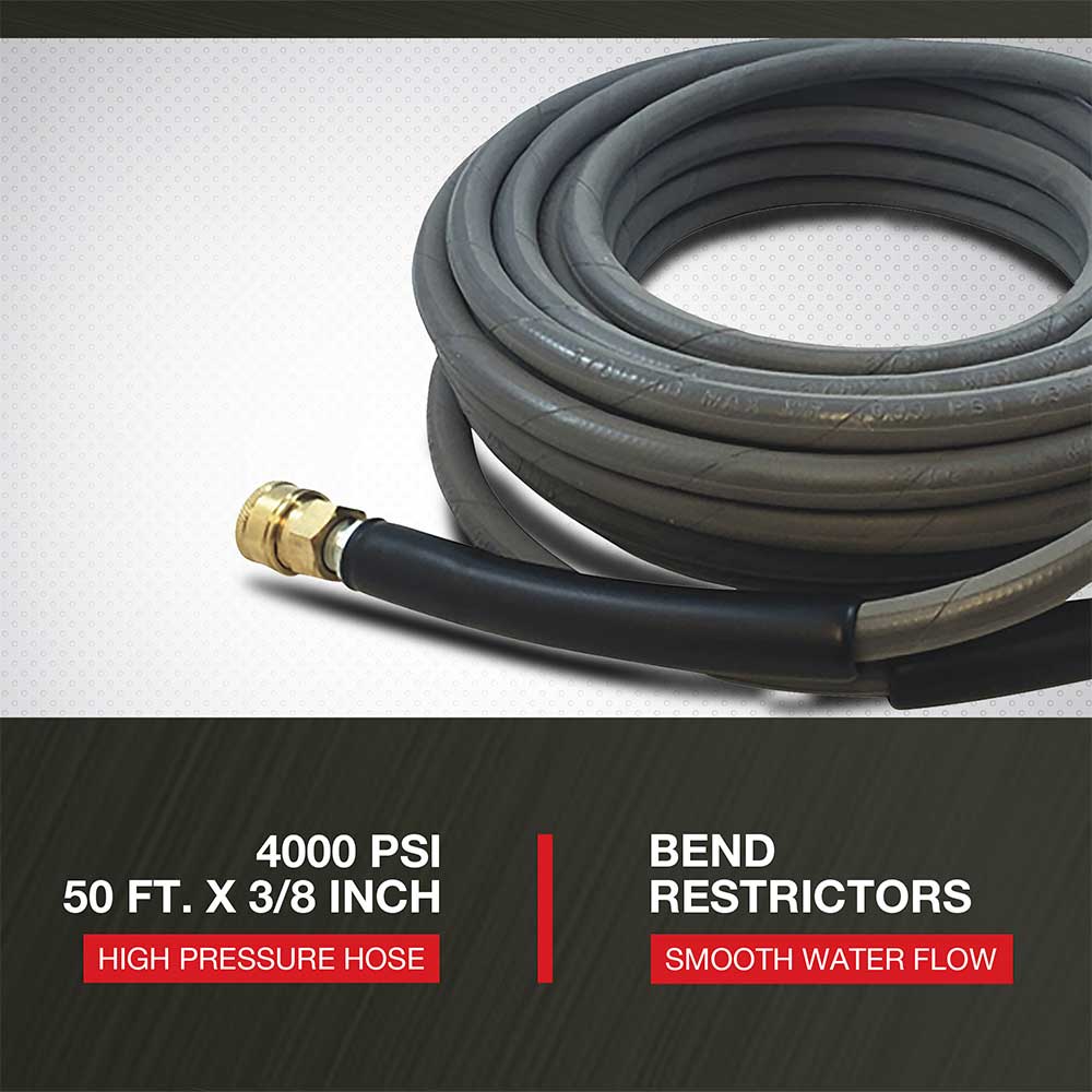 NorthStar Nonmarking Pressure Washer Hose | 4000 PSI | 50-Ft. x 3/8-In.