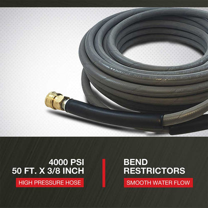NorthStar Nonmarking Pressure Washer Hose | 4000 PSI | 50-Ft. x 3/8-In.