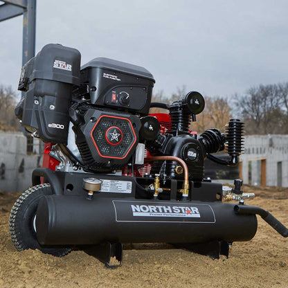 NorthStar Gas Powered Air Compressor | 8-Gal | 14.9 CFM @ 90 PSI | E300